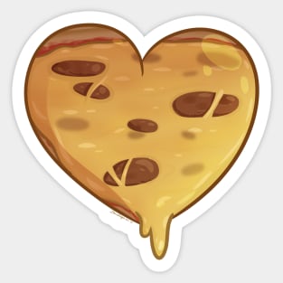 Pizza Heart Sticker